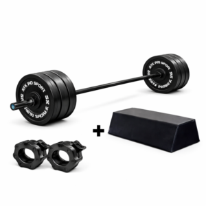 באנדל פרו 7 חבילת מוט ייעודי להיפ טראסט 9 ק"ג + סוגרי פלסטיק + ספסל היפ טראסט + 60 ק"ג באמפר